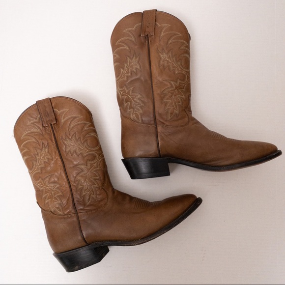 TONY LAMA Men’s Stallion 7901 Cowboy Boots Brown Size 11.5 - Picture 5 of 15